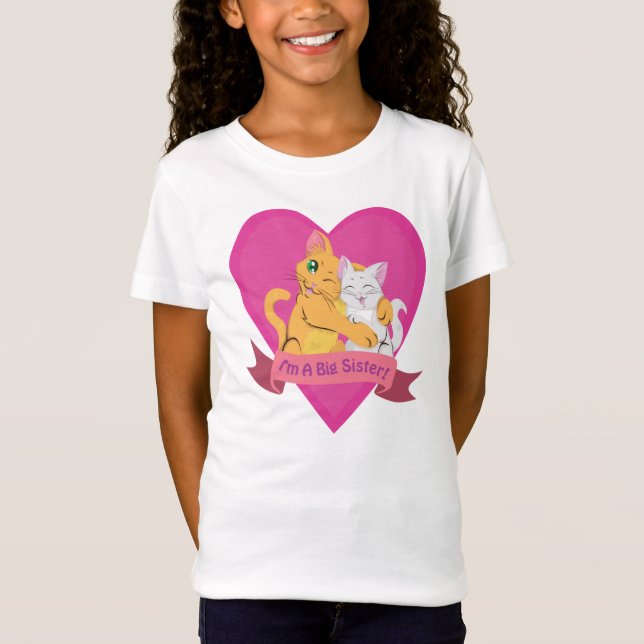 T-shirts "Eu sou uma irmã mais velha! " (Frente)