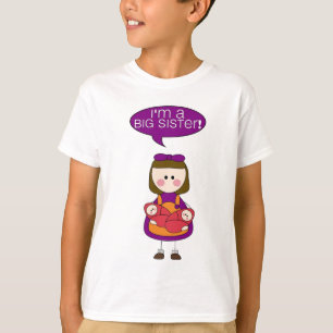 T-shirts eu sou uma irmã mais velha (as meninas gêmeas)