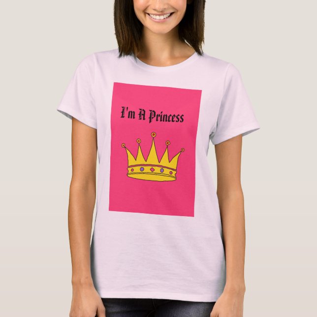 T-shirts Eu sou uma princesa (Frente)