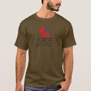 T-shirts Eu sou vestido como um gajo reto. (Camisa do Dia