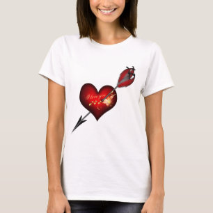 T-shirts Eu te amo coração e seta
