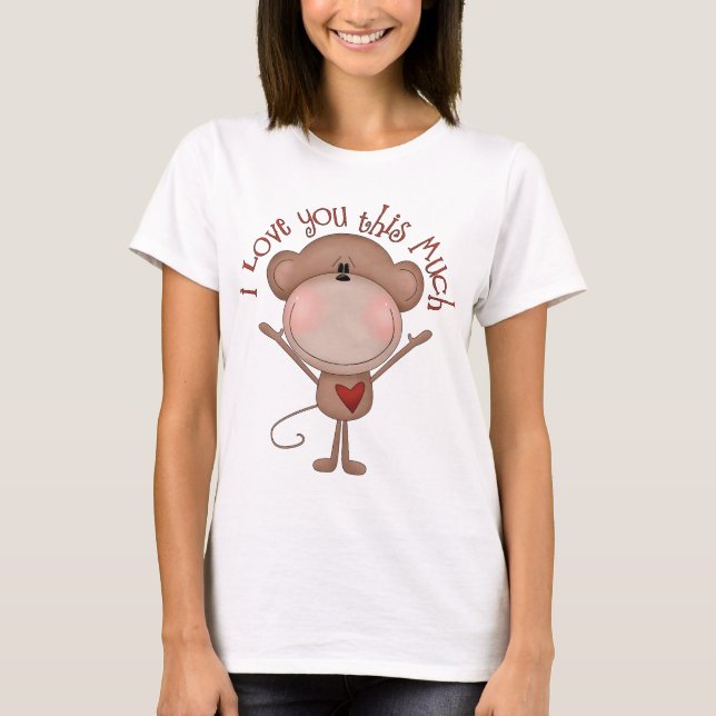 T-shirts Eu te amo MACACO (Frente)