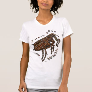 T-shirts Eu tenho cães para café da manhã