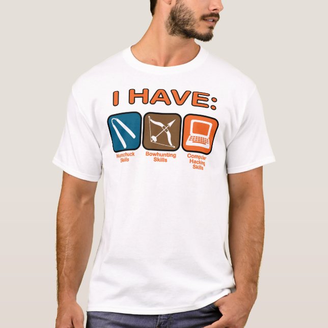 T-shirts Eu tenho habilidades Napoleon Dynamite (Frente)
