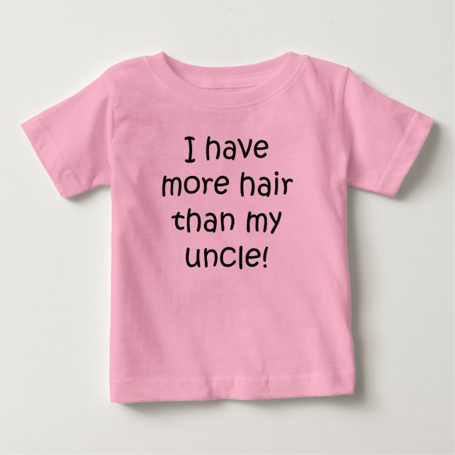 T-shirts Eu Tenho Mais Cabelo Que Meu Tio (Frente)