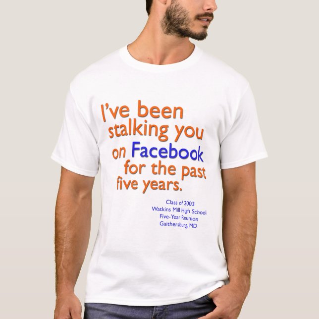 T-shirts Eu tenho-o desengaçado em Facebook… (Frente)