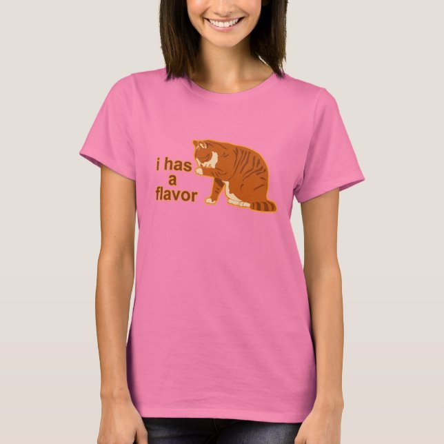 T-shirts Eu tenho um sabor, LOL CAT (Frente)