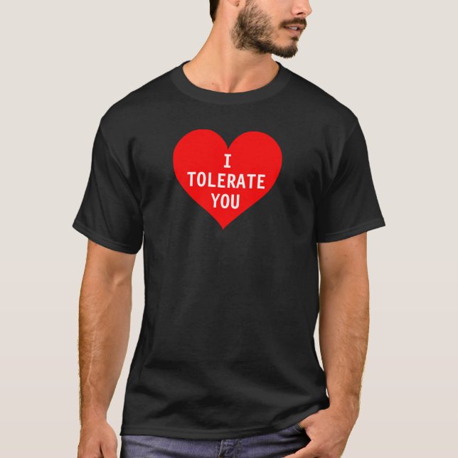 T-shirts Eu tolero-o (Frente)