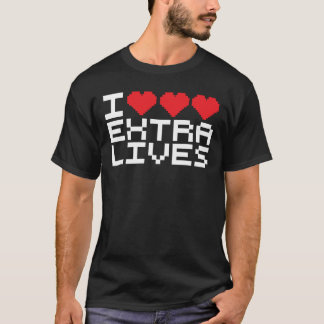 T-shirts Eu Triple Heart Extra Lives