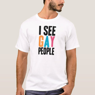 T-shirts Eu ver pessoas alegres
