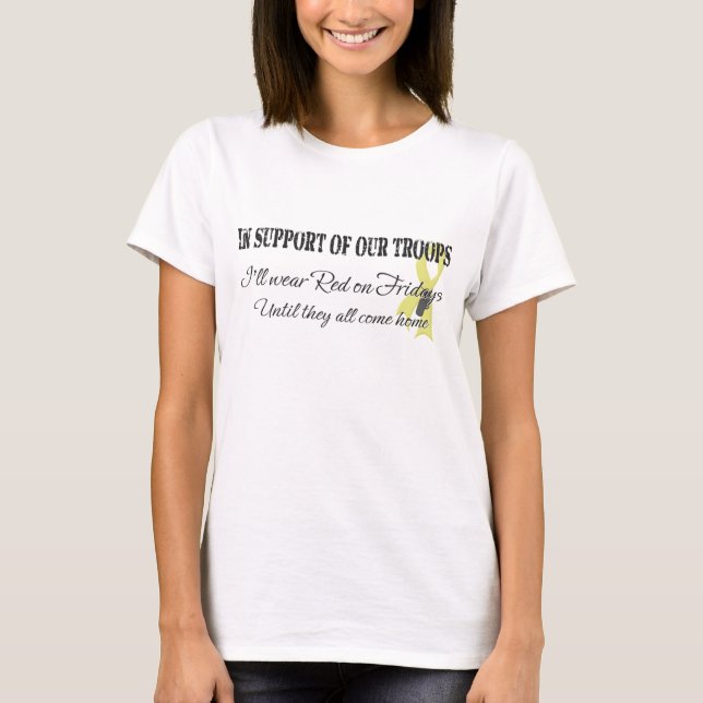T-shirts Eu Vestirei Red Na Sexta. (Frente)