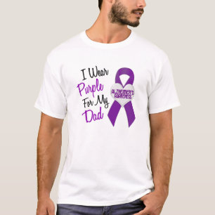 T-shirts Eu visto a doença de Alzheimer roxa da fita