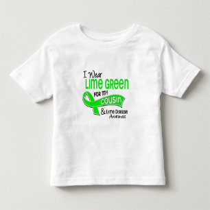 T-shirts Eu visto a doença de Lyme do primo do verde limã