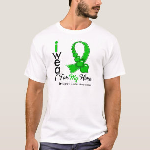 T-shirts Eu visto a fita do câncer de rim para meu herói