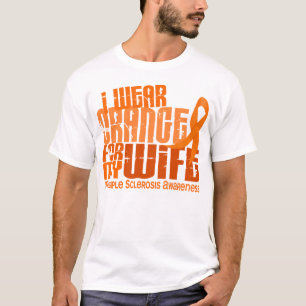 T-shirts Eu visto a laranja para a esclerose múltipla do M