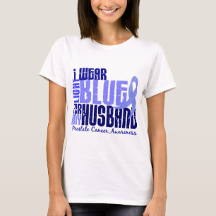 T-shirts Eu visto a luz - azul para o cancro da próstata d