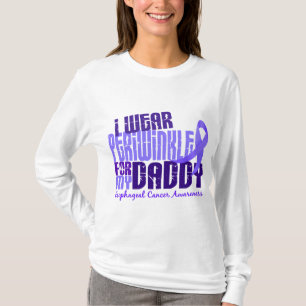 T-shirts Eu visto a pervinca para o cancer esofágico do pa