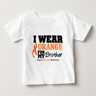 T-shirts Eu Visto Laranja Para O Meu Irmão