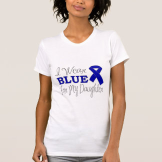 T-shirts Eu visto o azul para minha filha (a fita azul)