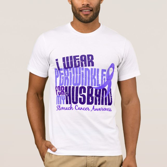 T-shirts Eu visto o cancer de estômago do marido 6,4 da (Frente)