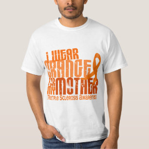 T-shirts Eu visto o MS alaranjado da esclerose múltipla da