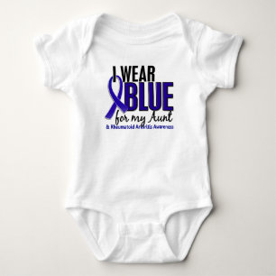 T-shirts Eu visto o RA azul da tia artrite reumatóide