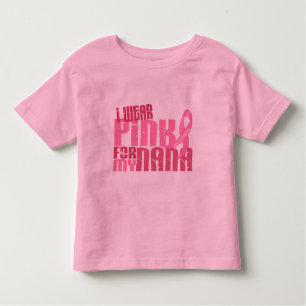 T-shirts Eu visto o rosa para meu cancro da mama de Nana