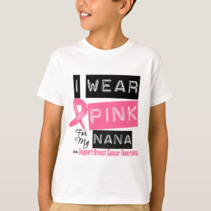 T-shirts Eu visto o rosa para meu cancro da mama de Nana