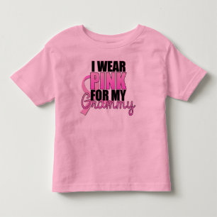 T-shirts Eu visto o rosa para meu Grammy - cancro da mama