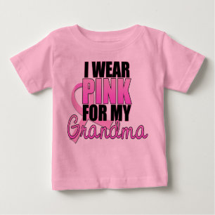 T-shirts Eu visto o rosa para minha avó - cancro da mama