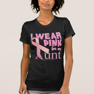 T-shirts Eu visto o rosa para minha consciência T da tia