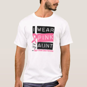 T-shirts Eu visto o rosa para minha tia cancro da mama