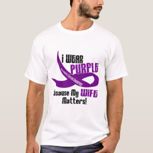 T-shirts Eu visto o roxo para meu CÂNCER DE PÂNCREAS da