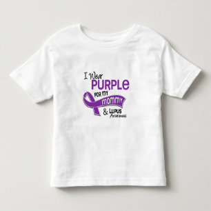 T-shirts Eu visto o roxo para meu lúpus das mamães 42