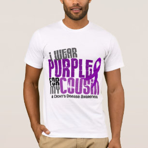 T-shirts Eu visto o roxo para minha doença de Crohn do