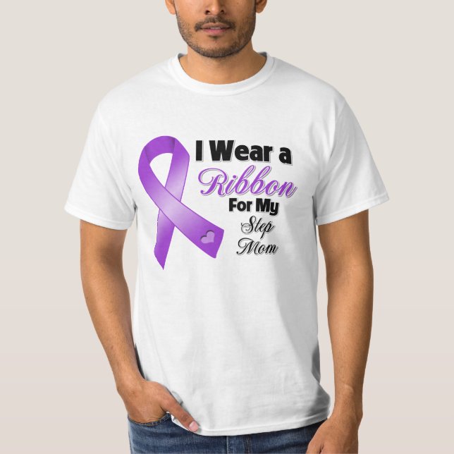 T-shirts Eu visto o roxo para minha madrasta (Frente)