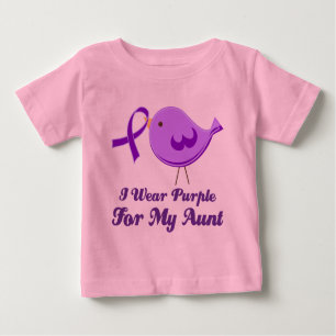 T-shirts Eu visto o roxo para minha tia