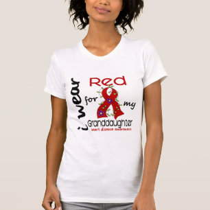 T-shirts Eu visto o vermelho para minha doença cardíaca d