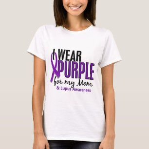 T-shirts Eu Visto Roxo Para A Minha Mãe 10 Lupus