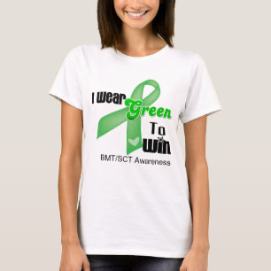 T-shirts Eu visto uma fita verde para ganhar BMT/SCT
