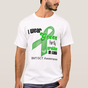T-shirts Eu visto uma fita verde para meu cunhado BMT