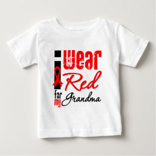 T-shirts Eu visto uma fita vermelha para minha avó