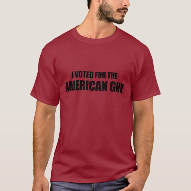 T-shirts Eu votei para a cara americana (Frente)
