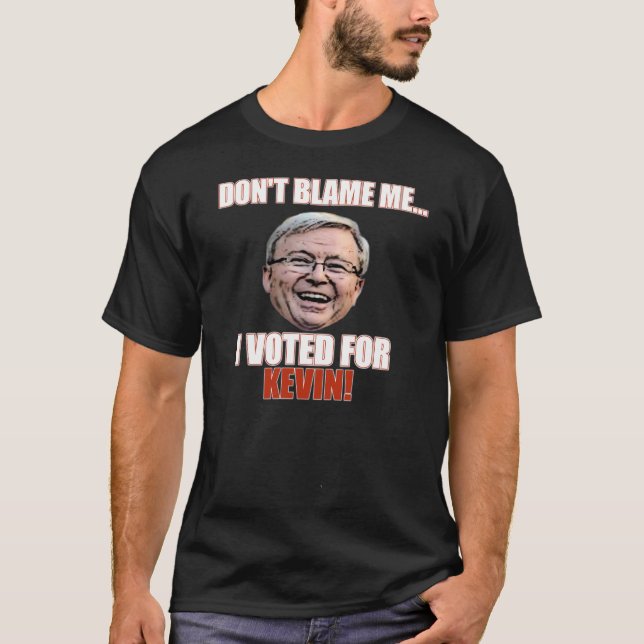 T-SHIRTS EU VOTEI PARA KEVIN RUDD (Frente)