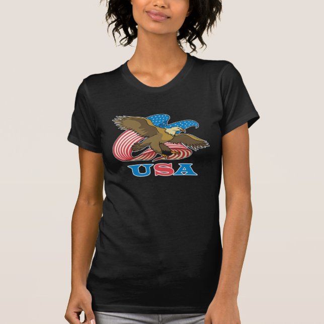 T-shirts EUA Eagle (Frente)