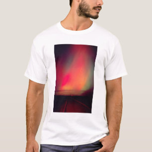 T-shirts EUA, Idaho. Aurora boreal, luzes do norte em
