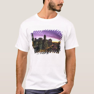 T-shirts EUA, IL, Chicago. Horizonte e rio de Chicago
