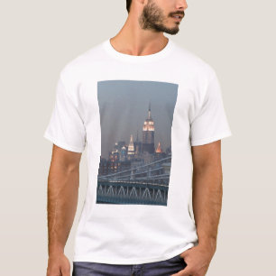 T-shirts EUA, Nova York, Vista da Ponte de Manhattan,
