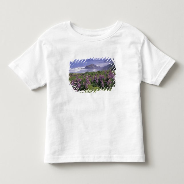 T-shirts EUA, Oregon, Nesika Beach. Lupino e Oregon (Frente)