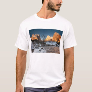 T-shirts EUA, Utah, Parque Nacional Zion. Nascer do sol na 